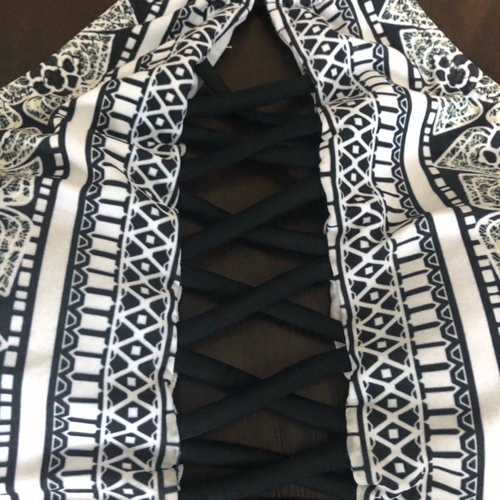 Patterned Halter Bikini - Picture 2 of 4